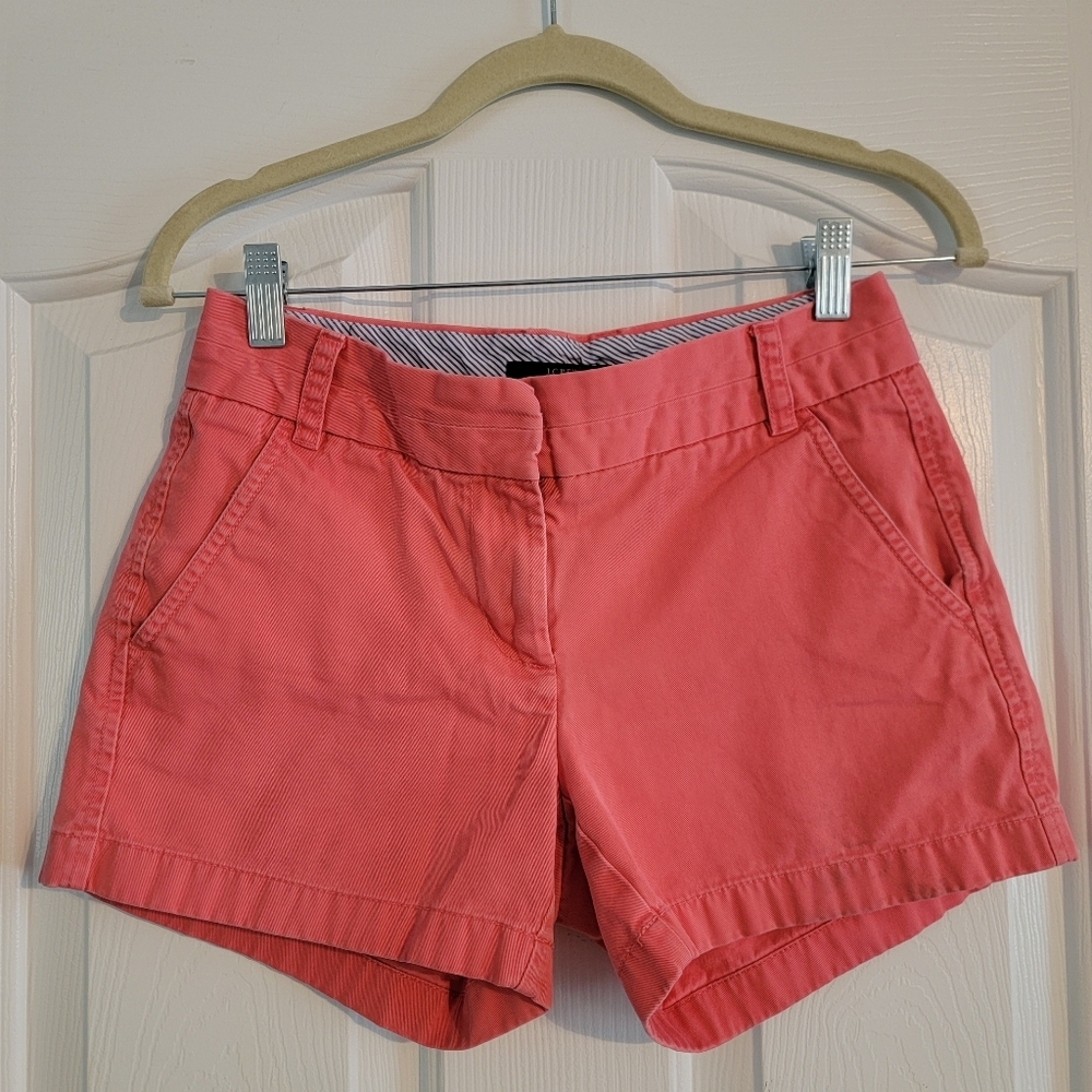 J. Crew Coral Chino Shorts